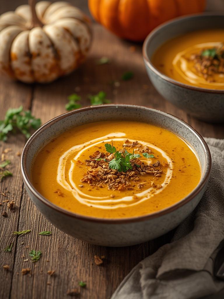 High-Protein Vegan Pumpkin Soup