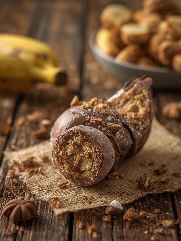 Low Calorie Frozen Banana Snickers