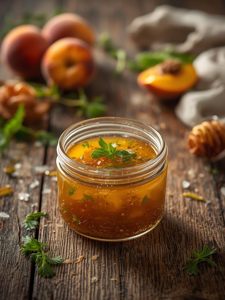 Peach Honey Dijon Balsamic Vinaigrette
