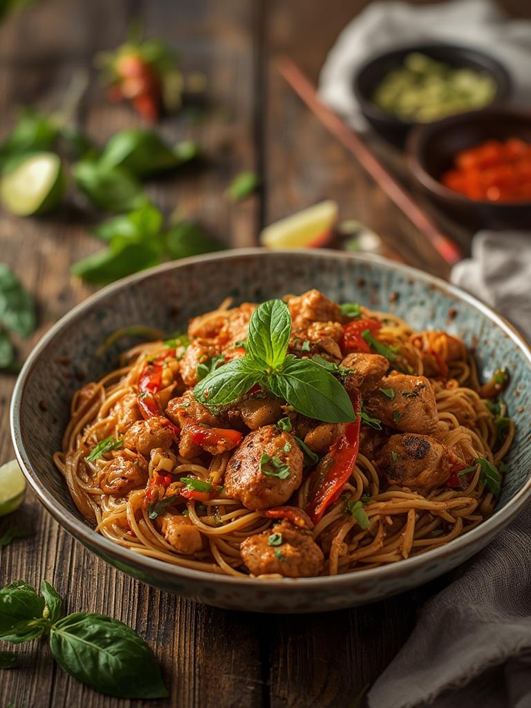 Spicy Thai Basil Chicken (Pad Krapow Gai)