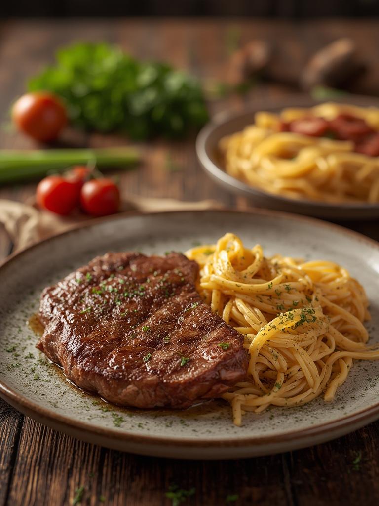 Steak and Pasta