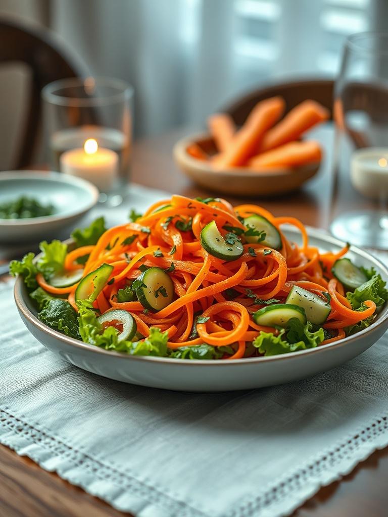 Carrot and Cucumber Ribbon Salad