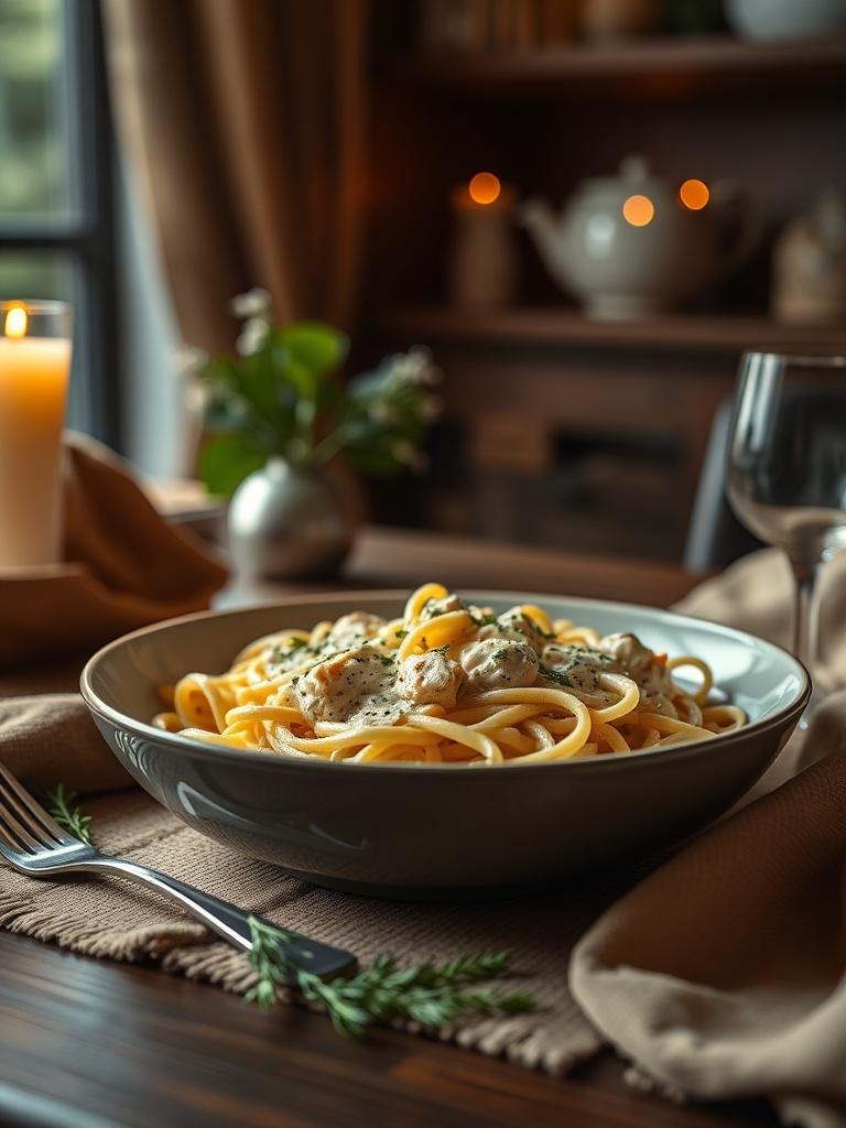 Creamy Chicken Alfredo Pasta