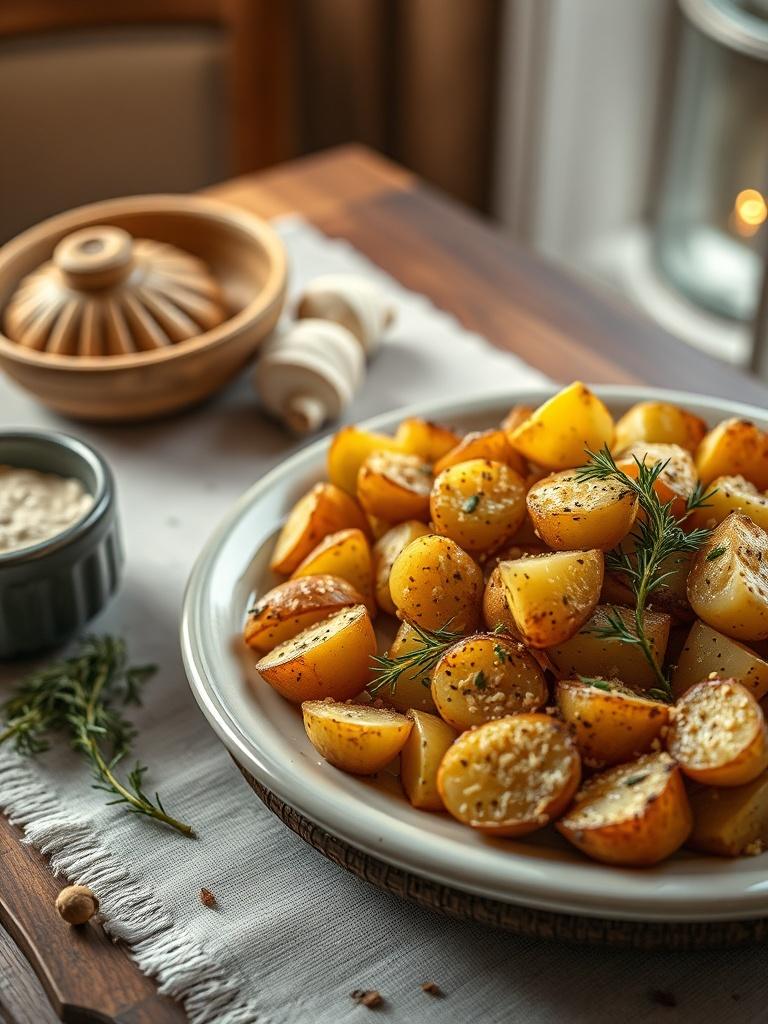 Garlic Parmesan Roasted Potatoes