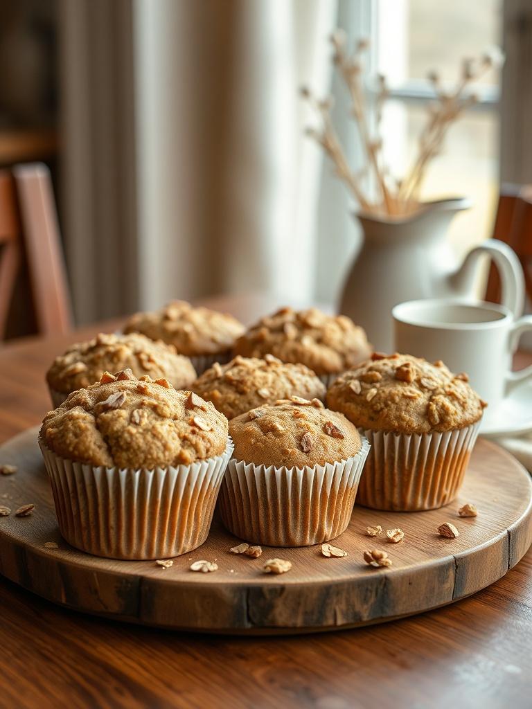 Healthy Banana Oatmeal Muffins (No Sugar)