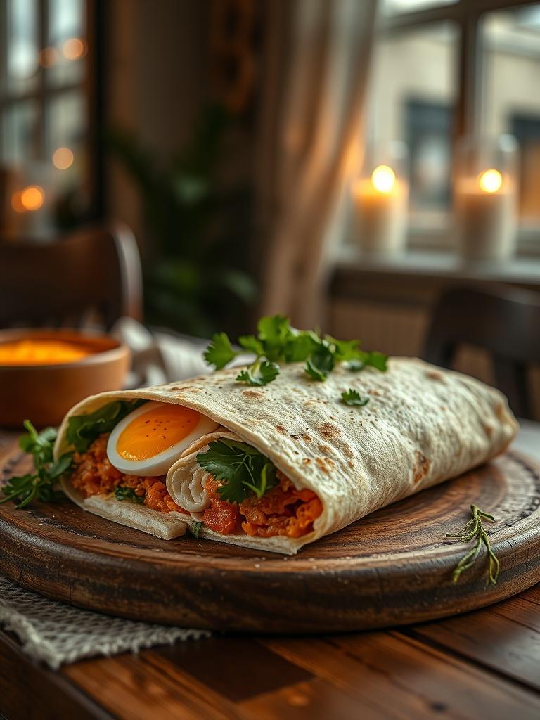 High Protein Egg Wrap