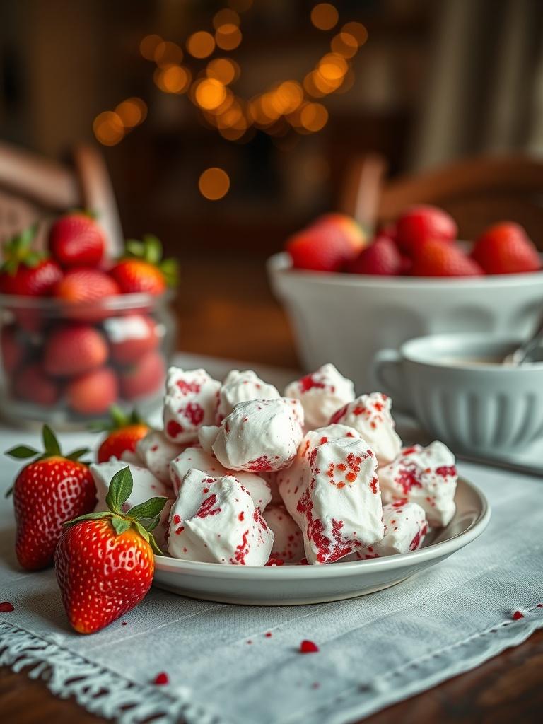 High Protein Strawberry Yogurt Clusters