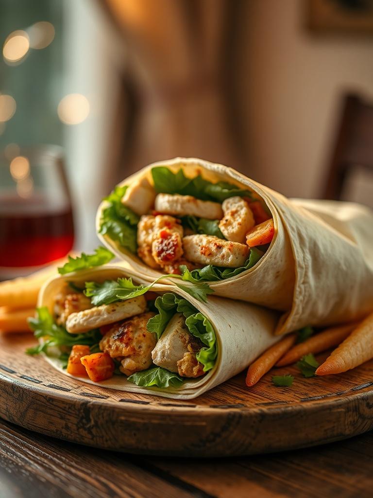 Low-Calorie Chicken Wrap