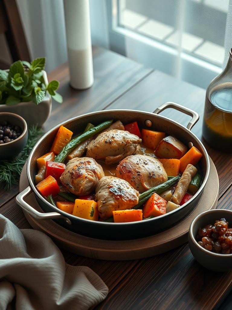 One Pan Chicken and Veggies