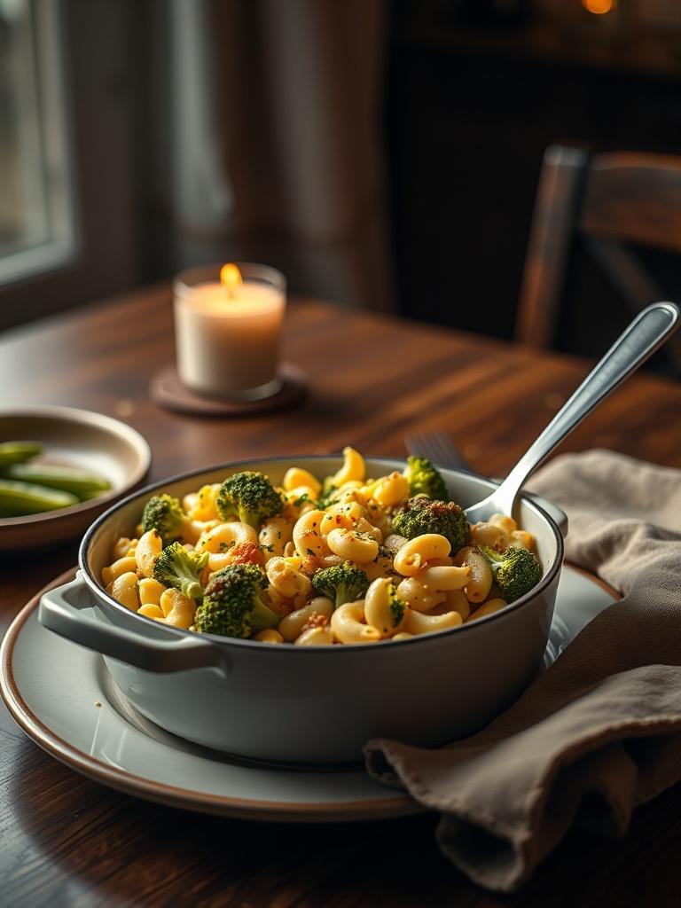 One Pot Healthy Broccoli Mac and Cheese