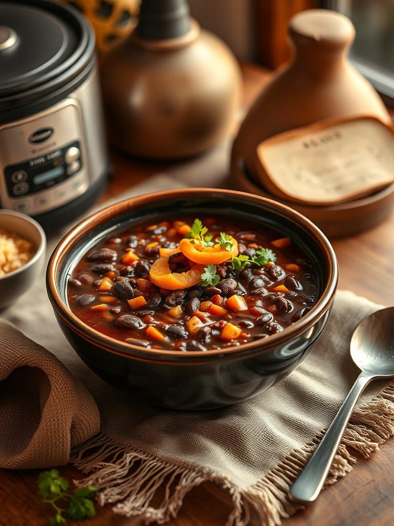 Slow Cooker Black Bean Soup
